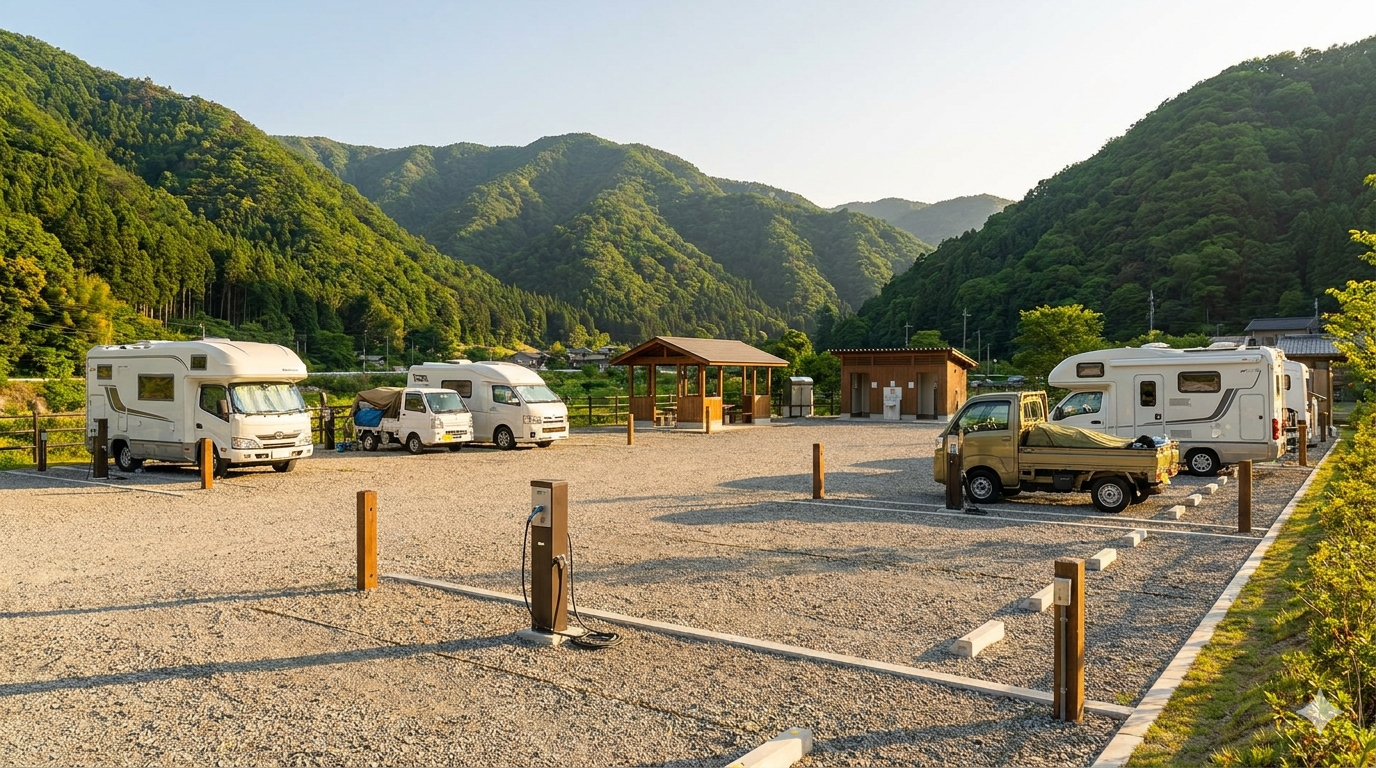 RVパーク 整備された車中泊専用駐車場
